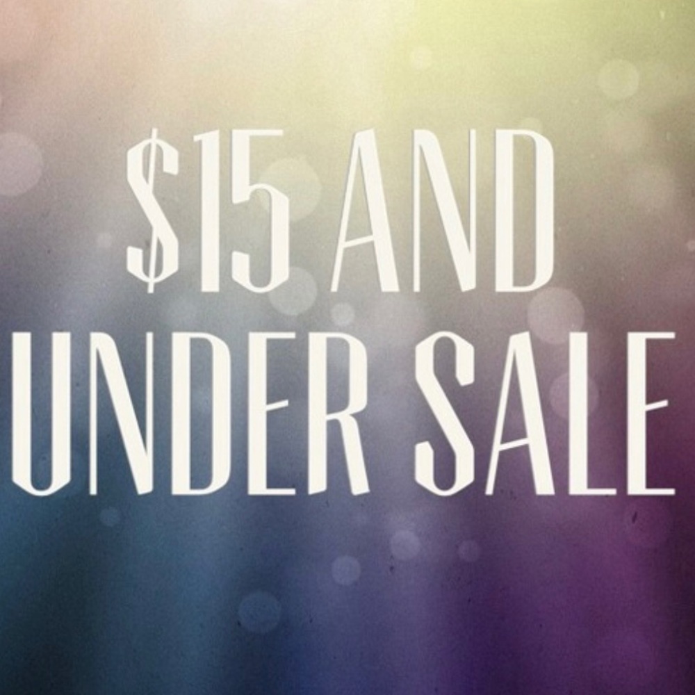 Items under 15 buy 2 get 1 free +bundle discount